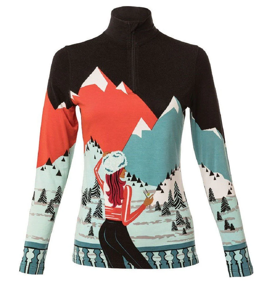 Krimson Klover Apres Anyone? Ladies Zip Top 2019 - Image 5