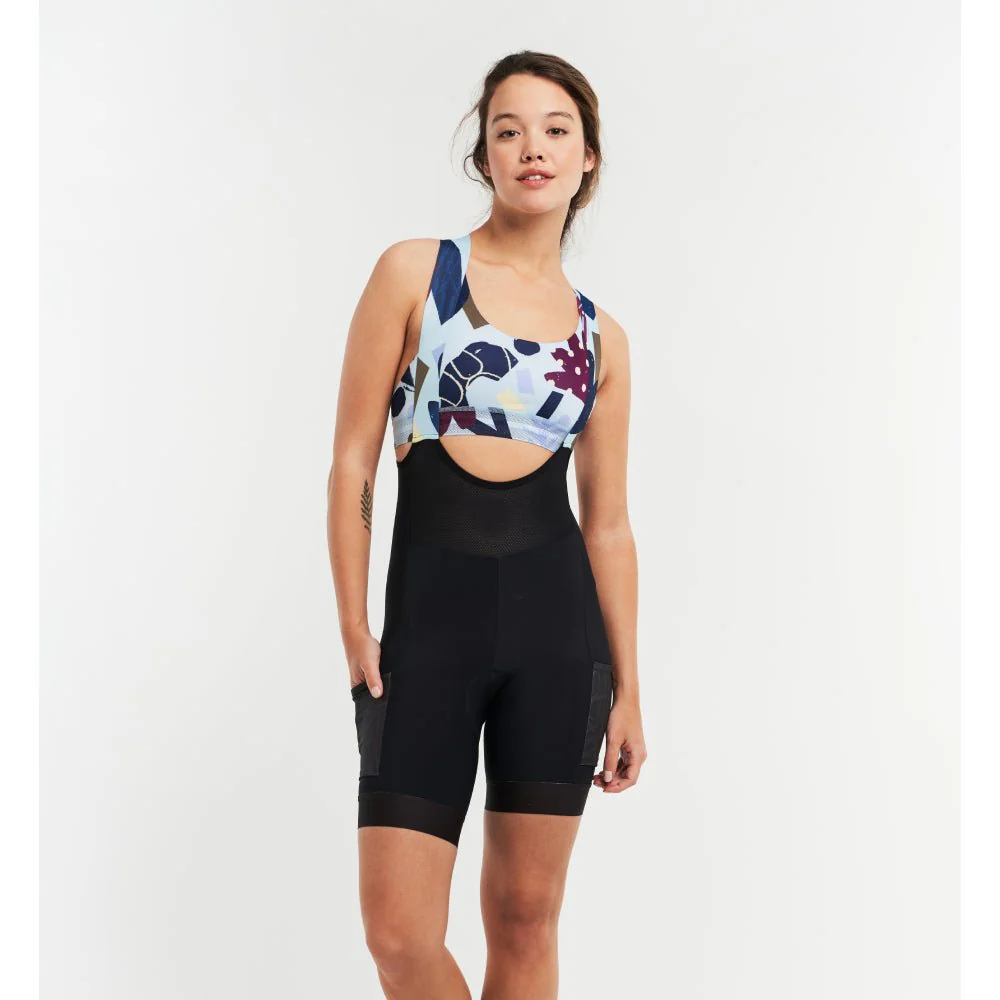 Peppermint Gravel Cargo Womens Bib Short - Image 2