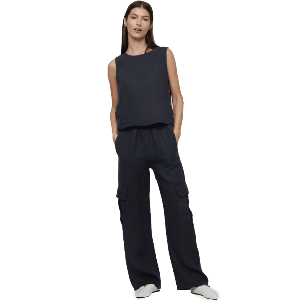 Pistache Womens Linen Cargo Pant 2024 - Image 15