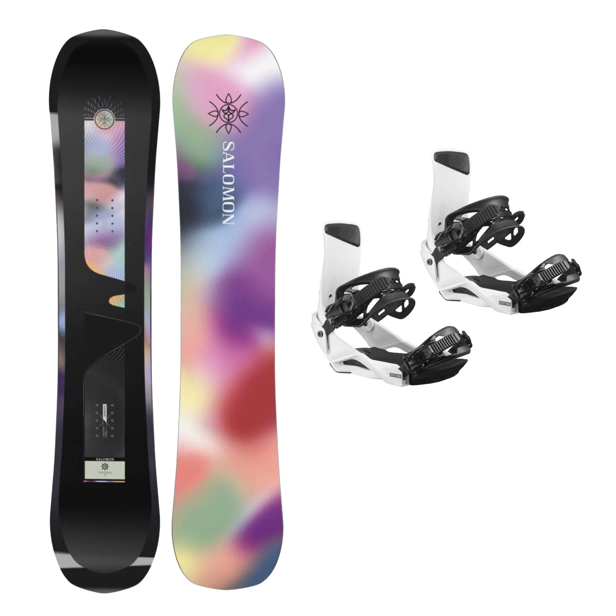 Salomon Wonder Womens Snowboard + Rhythm Snowboard Bindings 2026 Bundle - Image 2